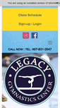 Mobile Screenshot of legacygymnasticscenter.com